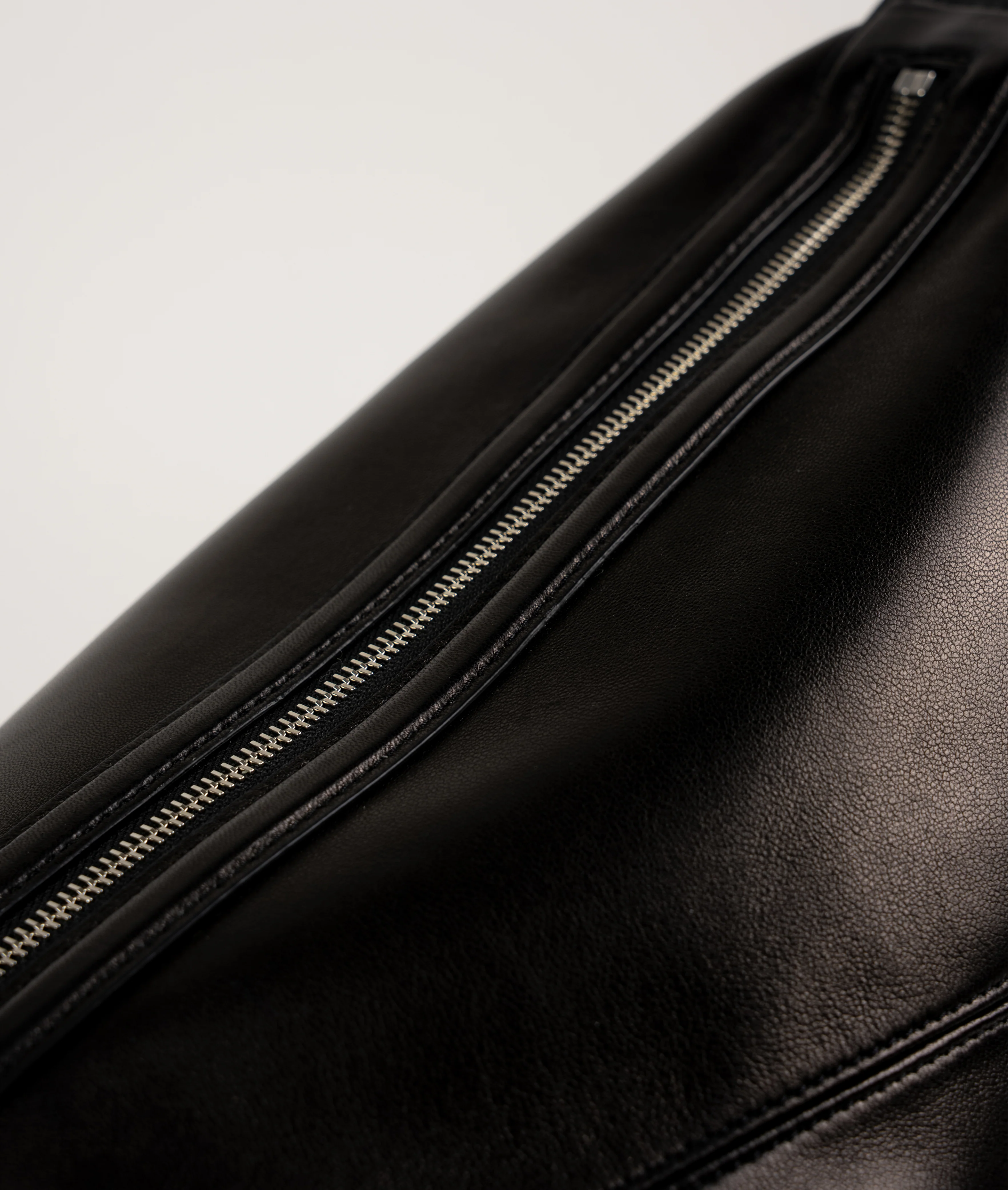 Furoshiki Crossbody Bag M LUX Soft Lamb Leather Black - Image 6