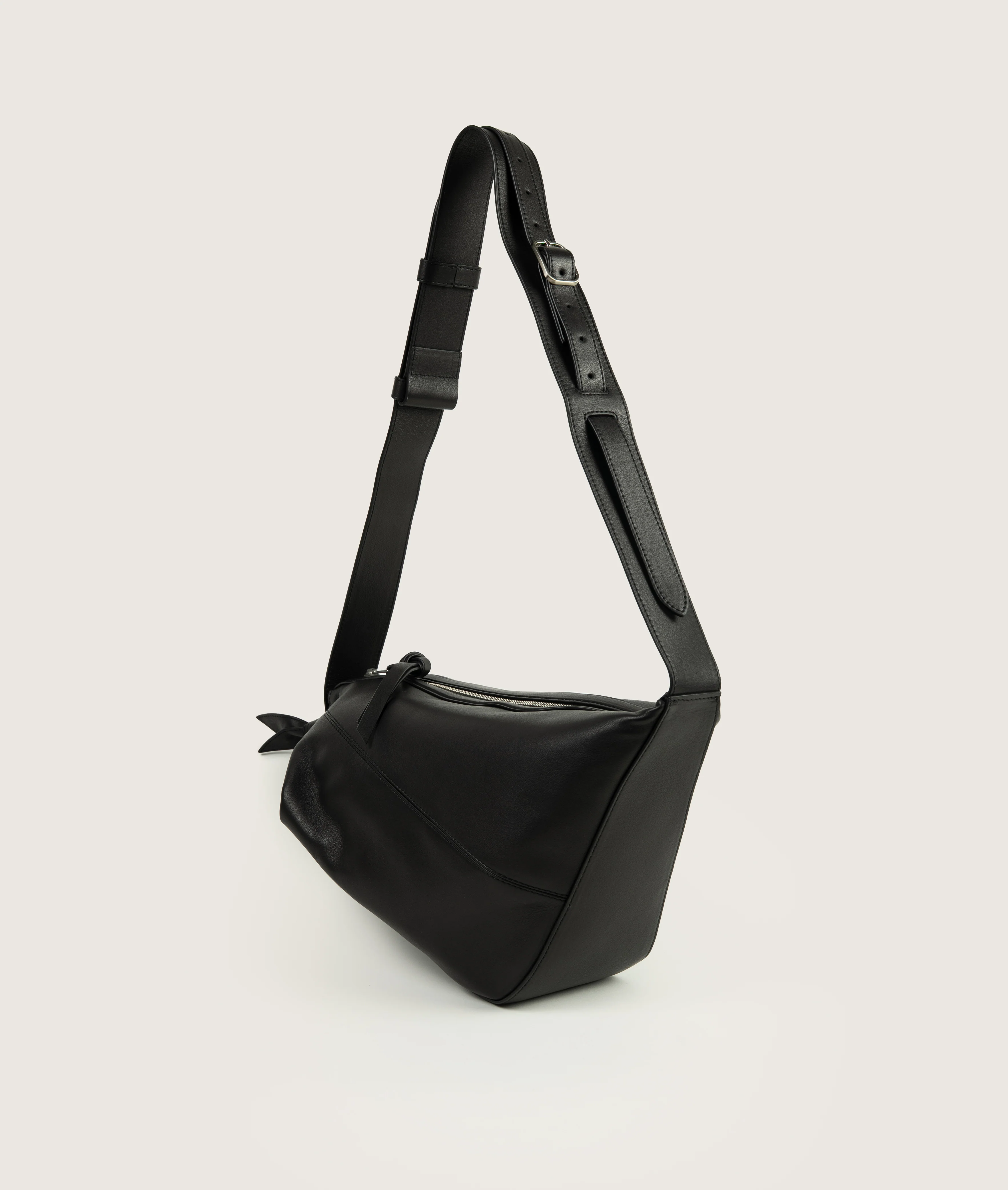 Furoshiki Crossbody Bag M Black - Image 3
