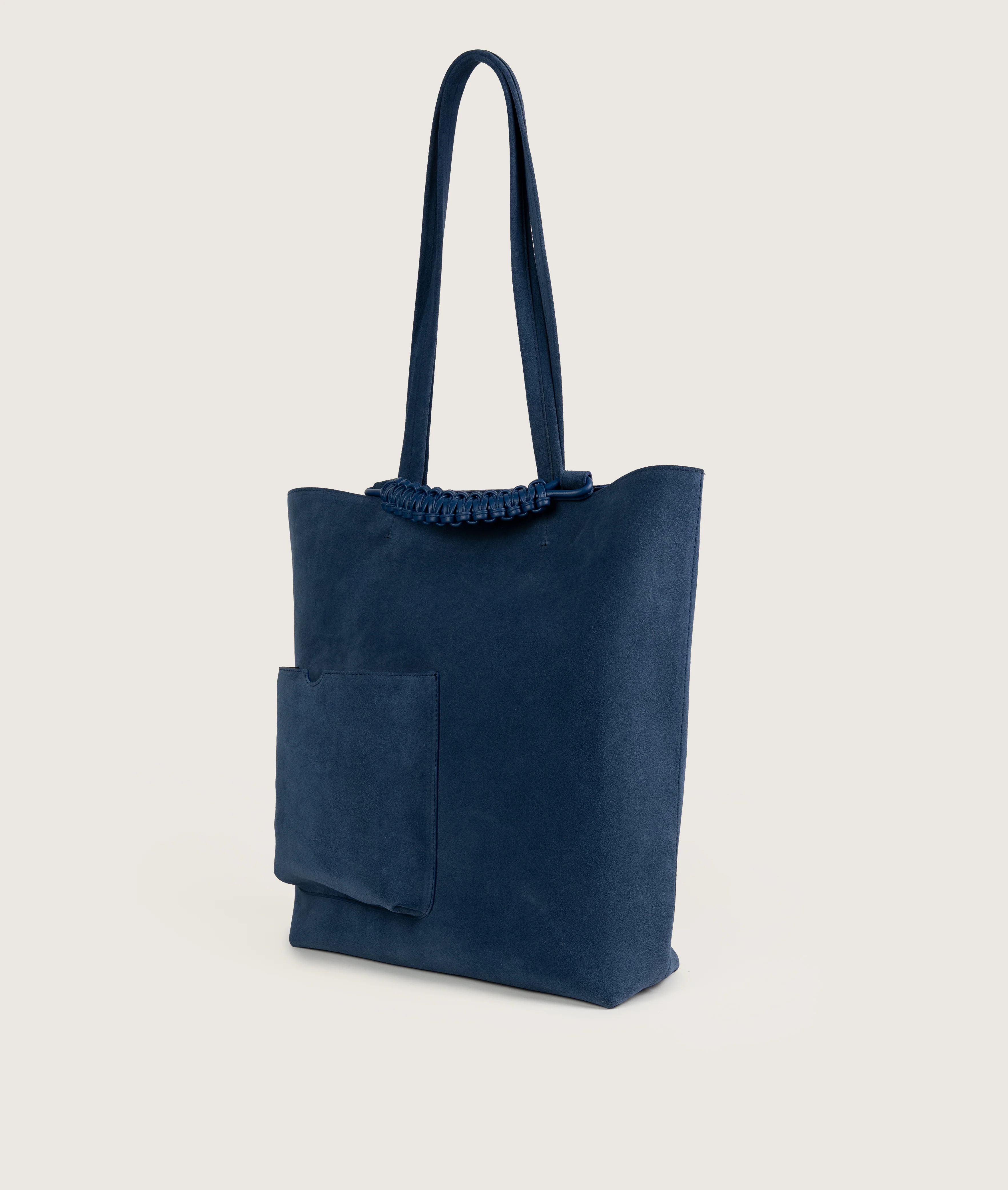 Pazar Book Tote Suede Denim - Image 3