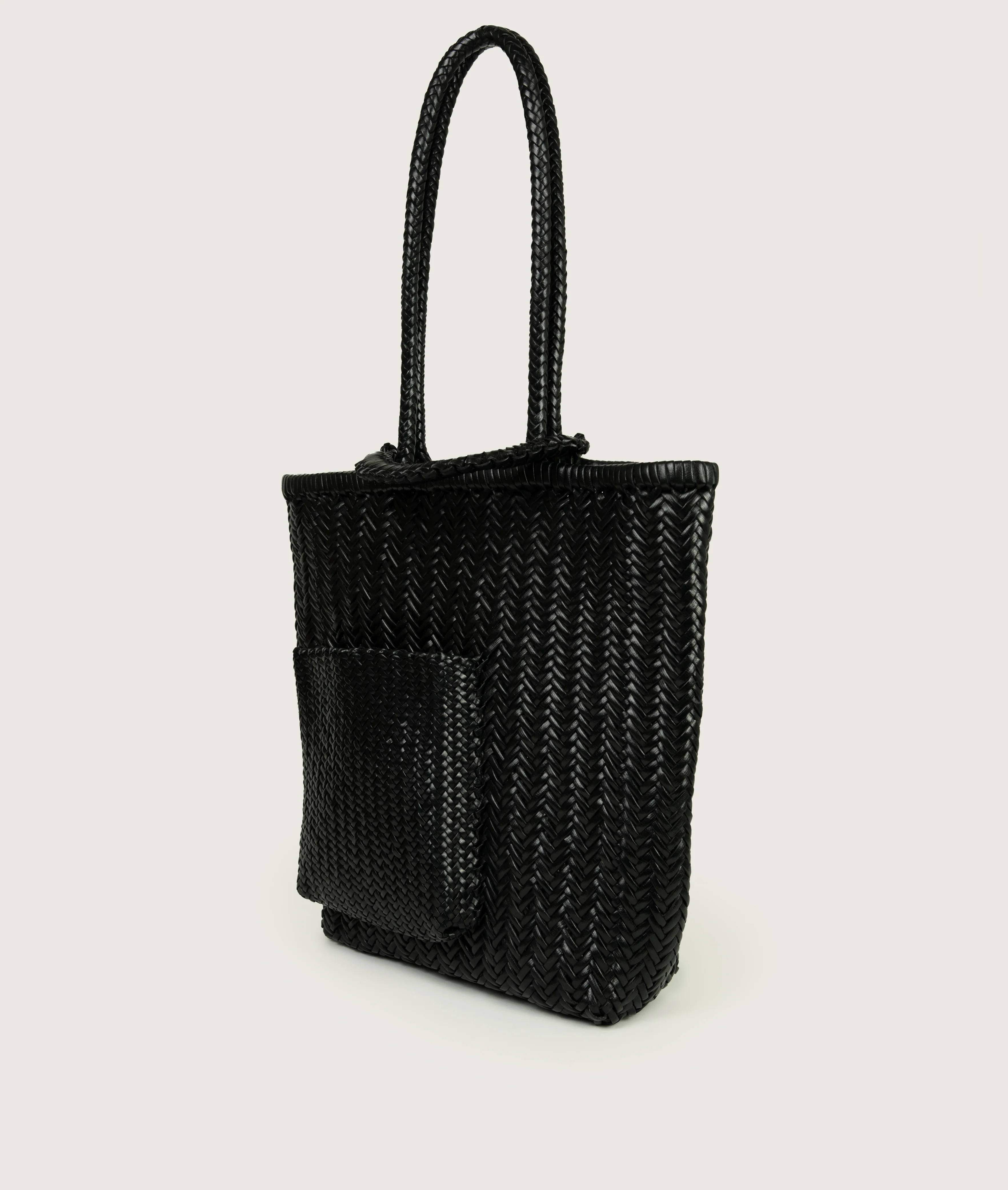 Pazar Book Tote Handwoven Black - Image 3