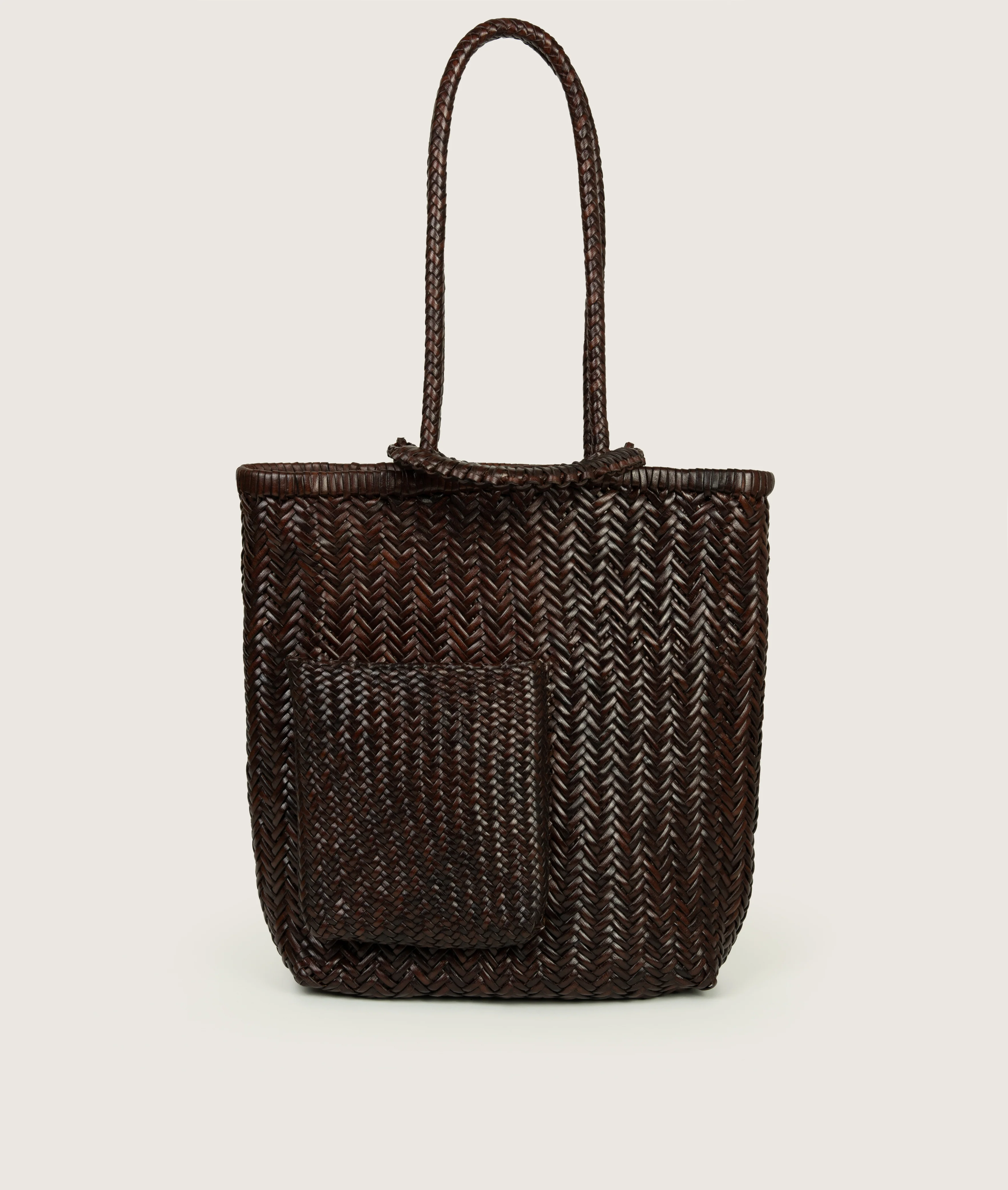Pazar Book Tote Handwoven Brown - Image 4
