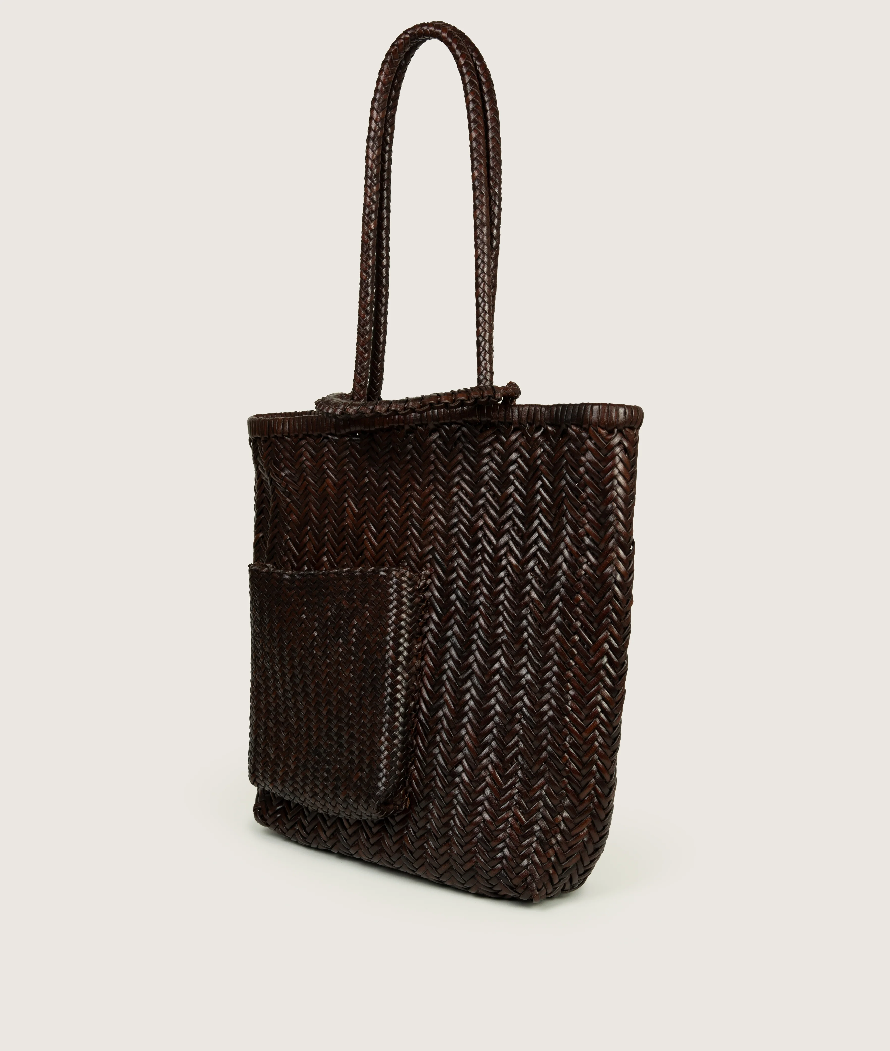 Pazar Book Tote Handwoven Brown - Image 5