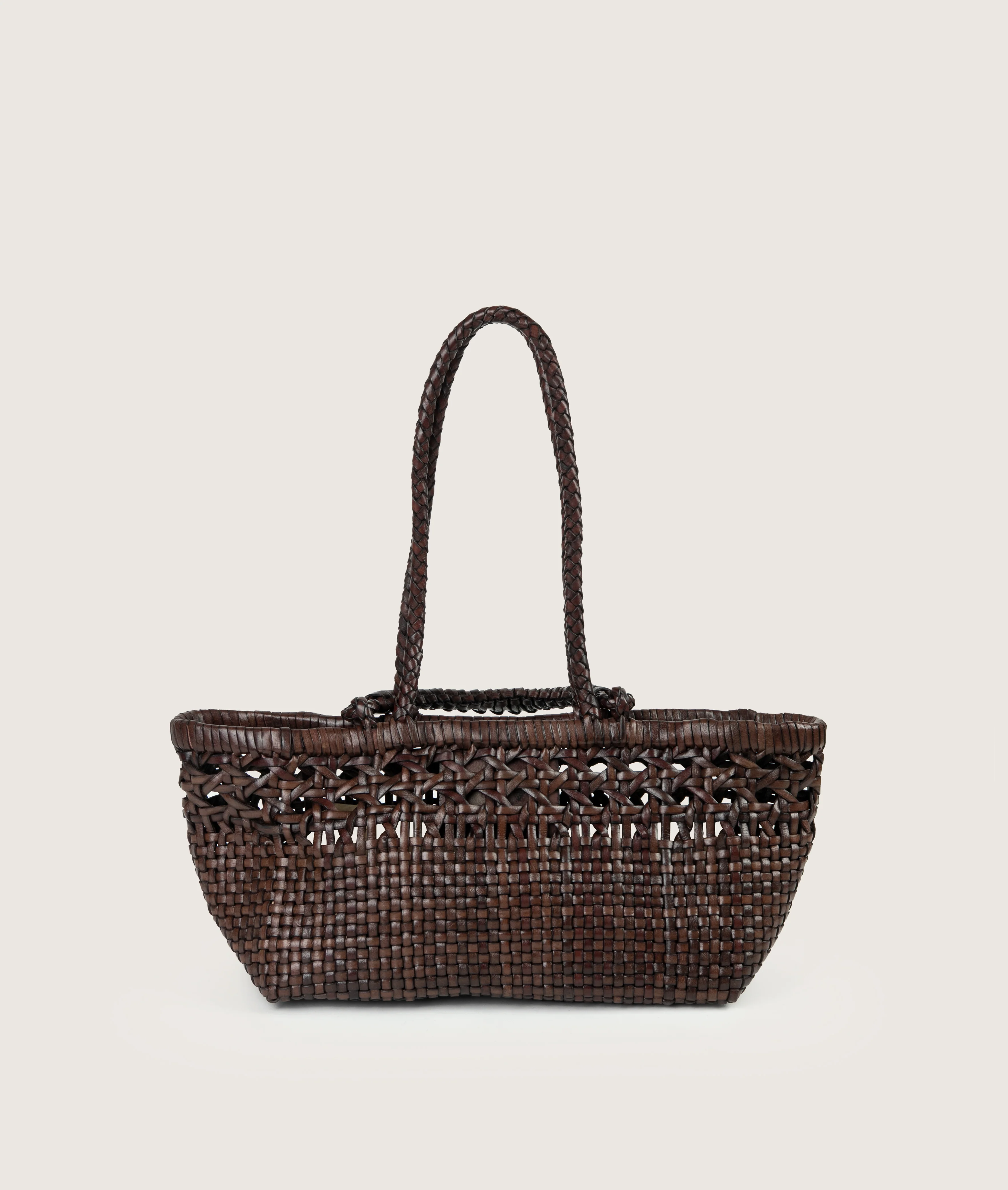 Pazar Tote Boat Handwoven wiener geflecht brown - Image 3