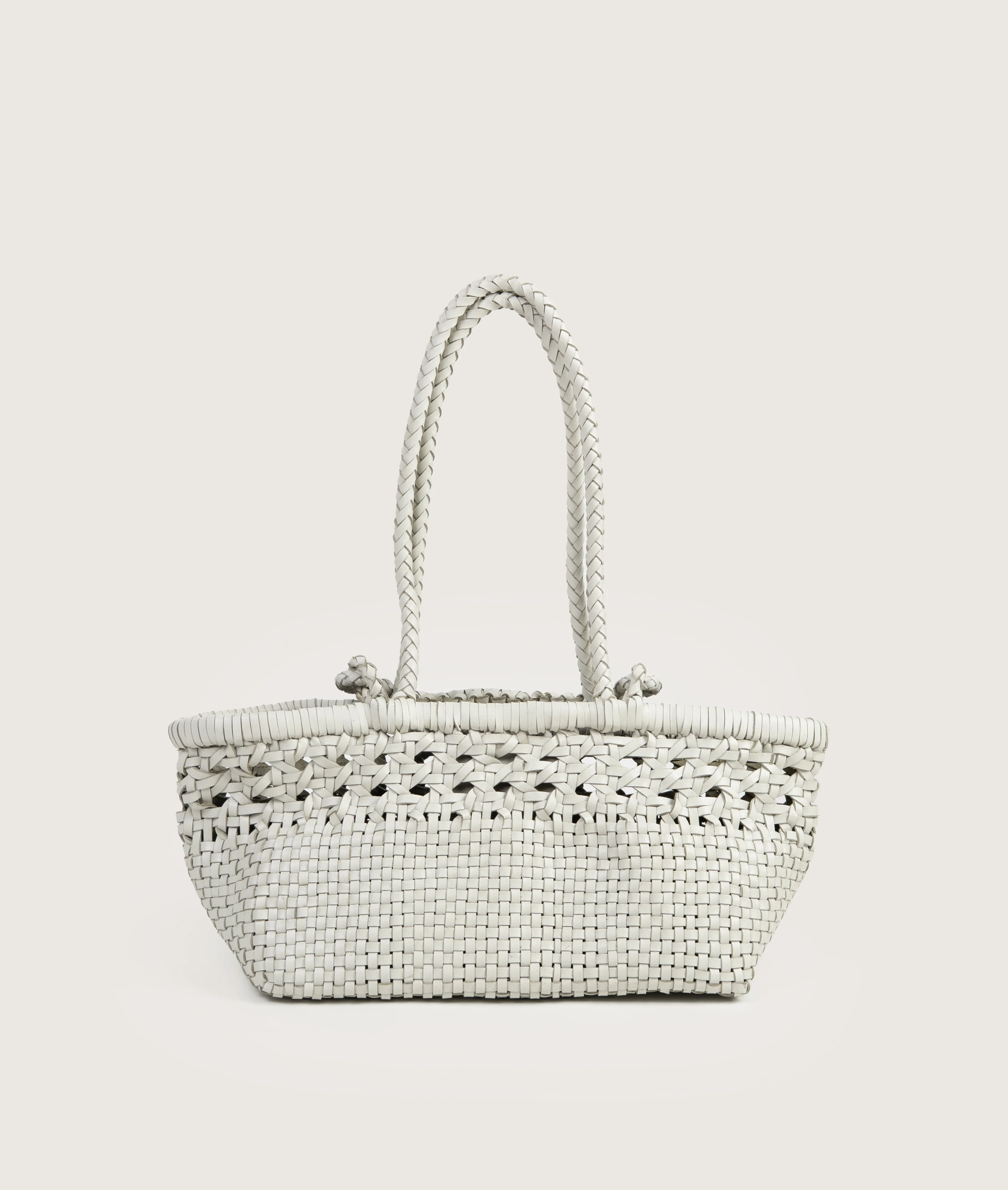 Pazar Tote Boat Handwoven wiener geflecht white - Image 3