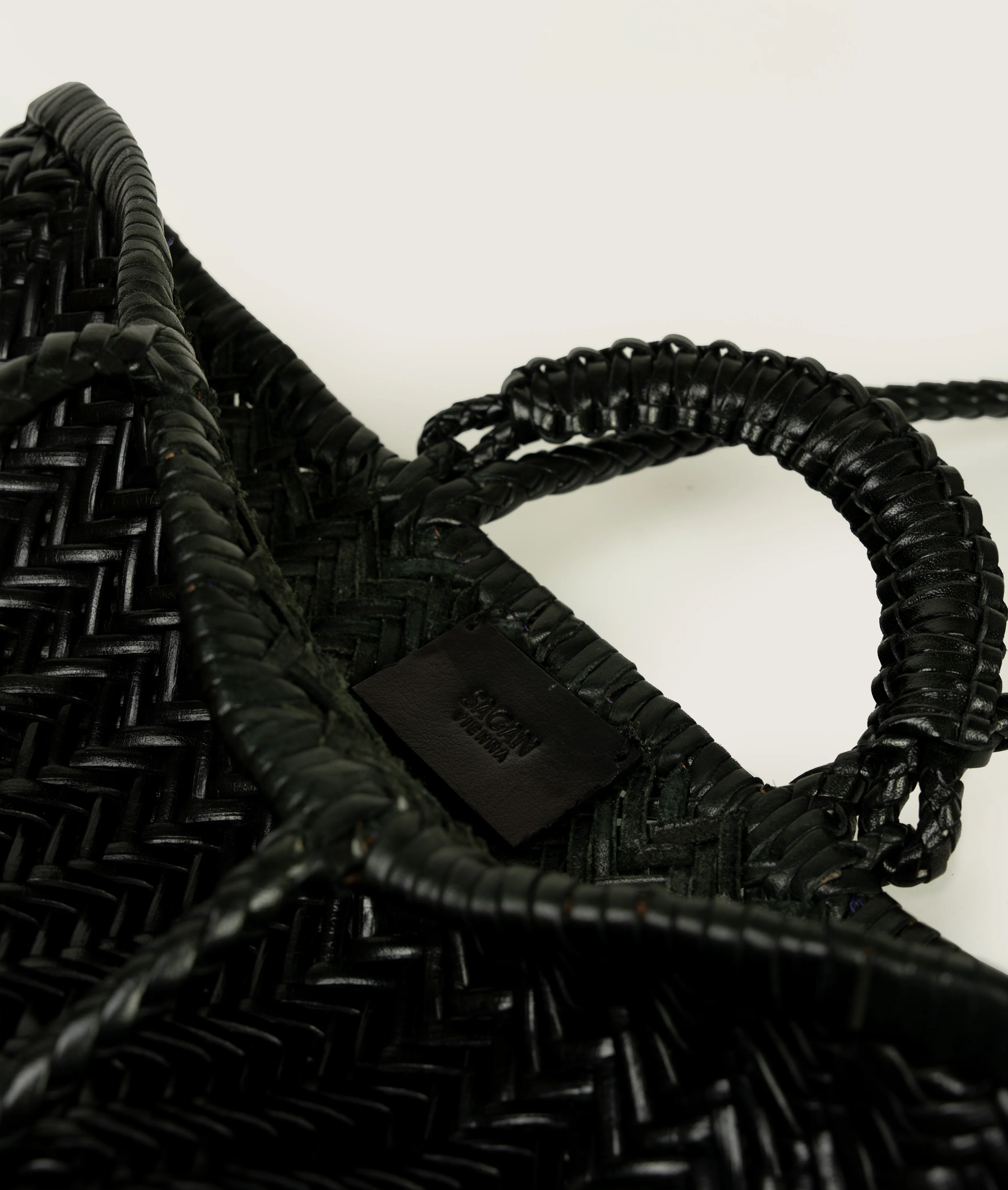 Pazar Tote Boat Handwoven Black - Image 4