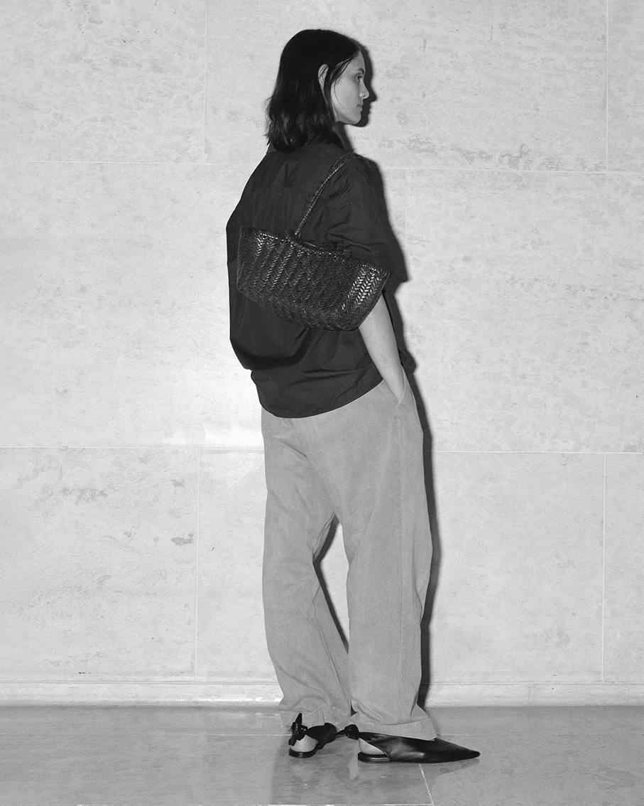 Pazar Tote Boat Handwoven Black - Image 6