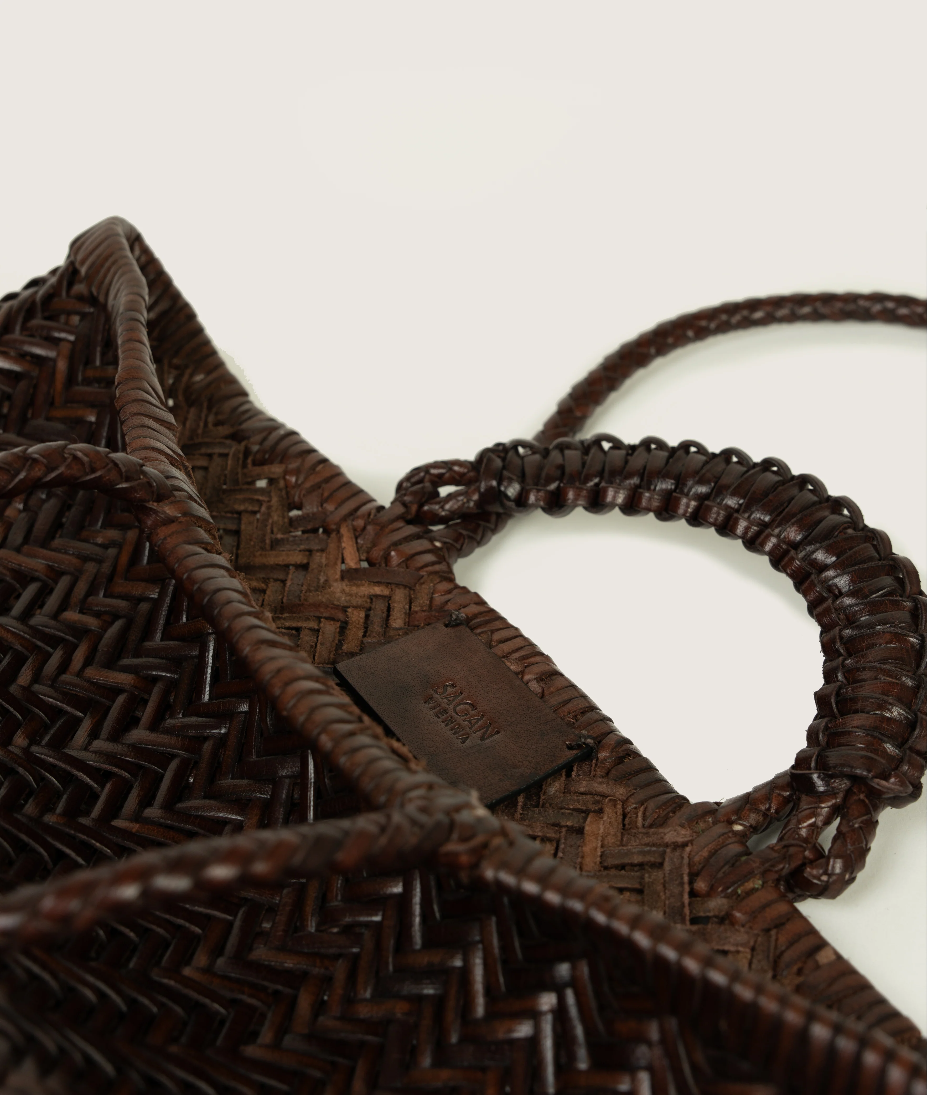 Pazar Tote Boat Handwoven Brown - Image 5