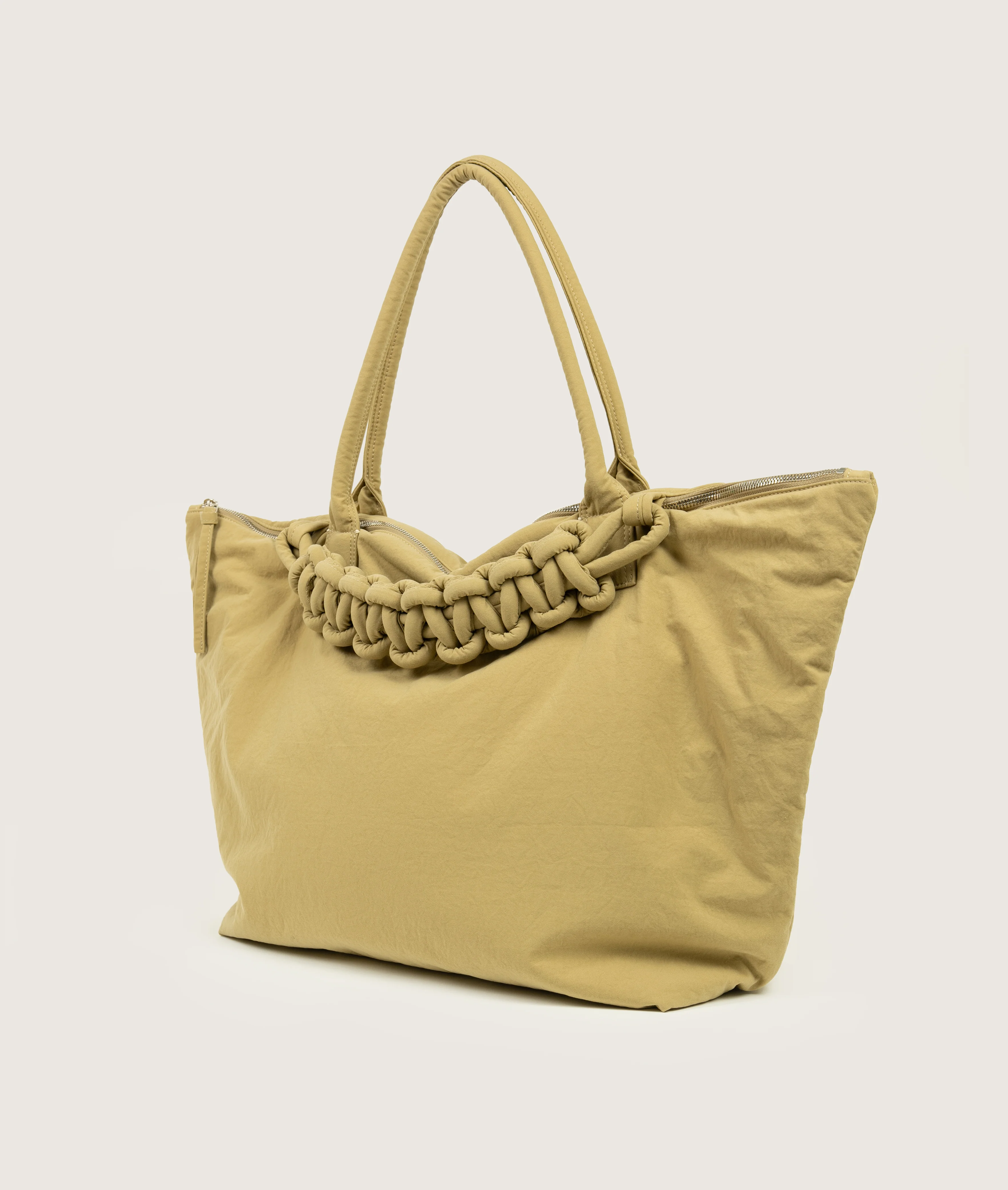Pazar Tote XL Beige plant dyed nylon - Image 3