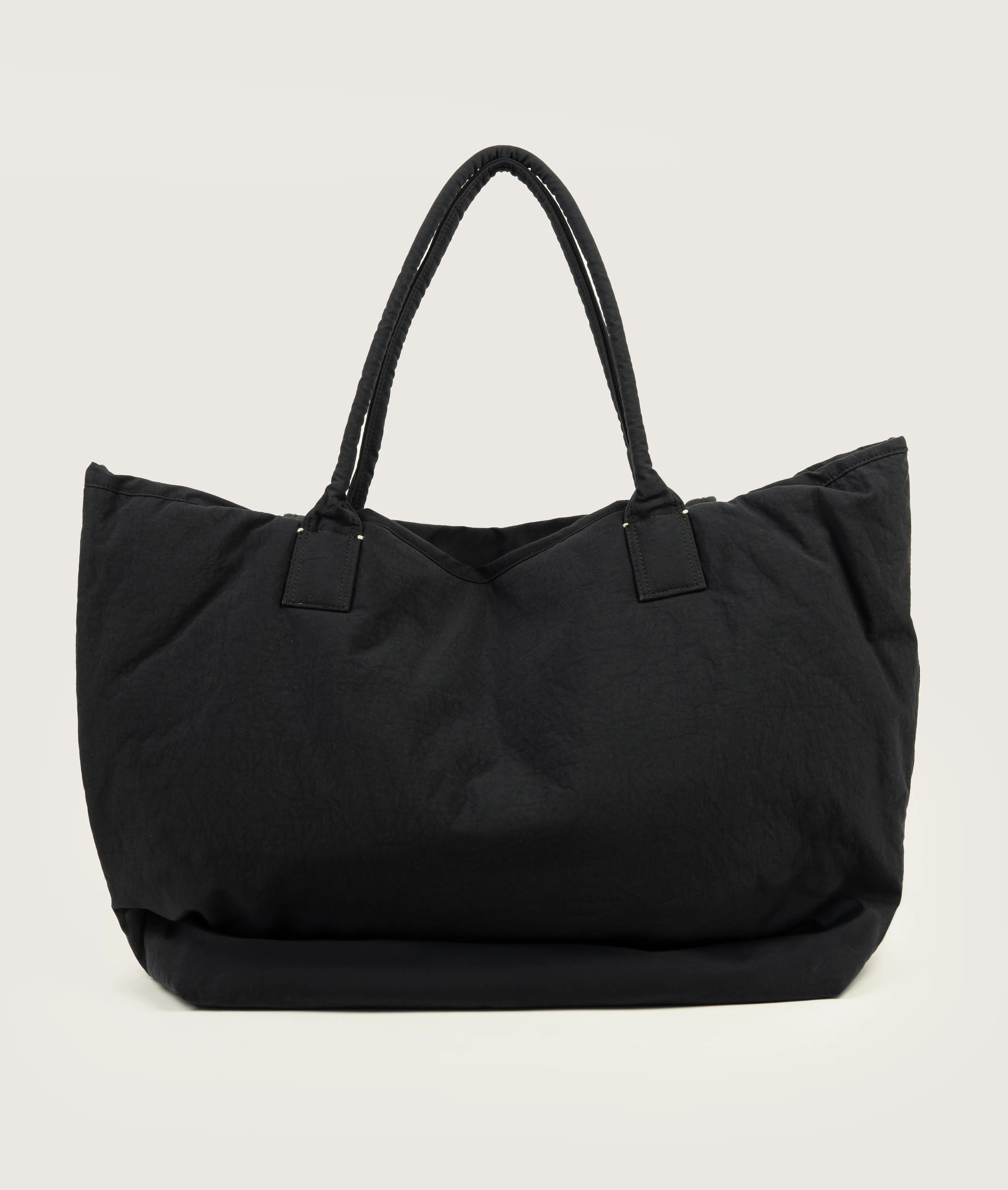 Pazar Tote XL Charcoal black plant dyed nylon - Image 3