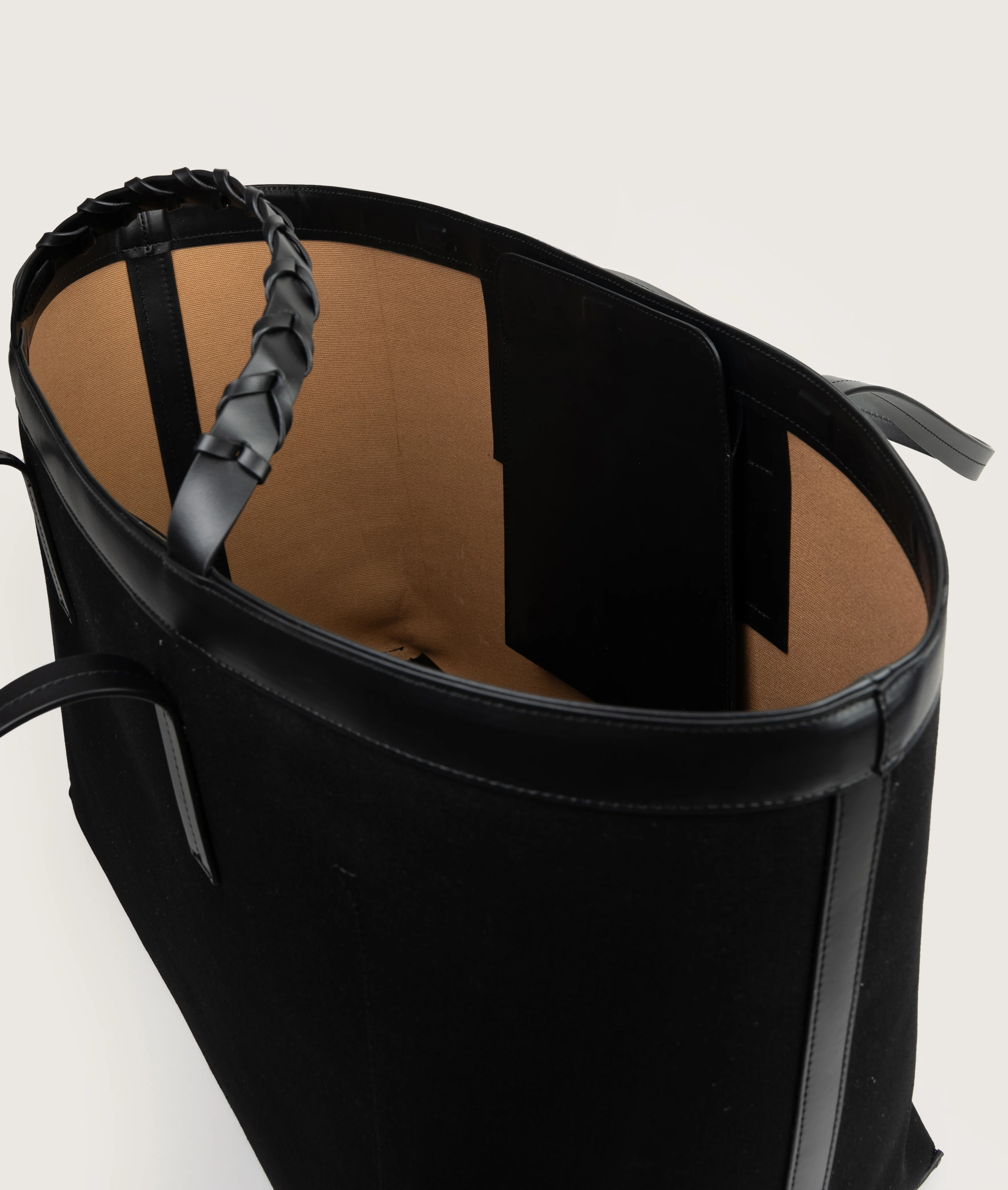 Reins Tote Bag Canvas XL Black - Image 4