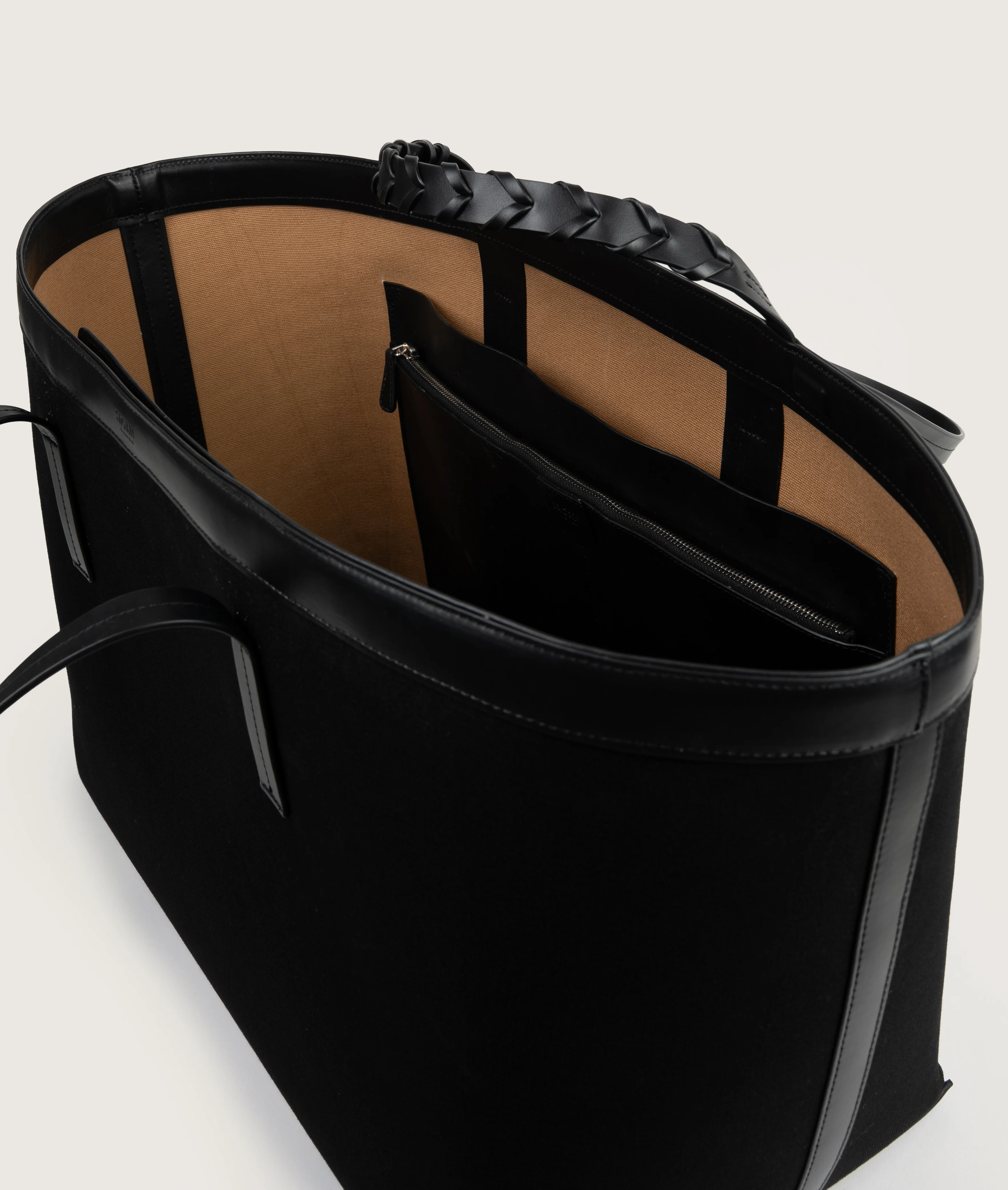Reins Tote Bag Canvas XL Black - Image 5