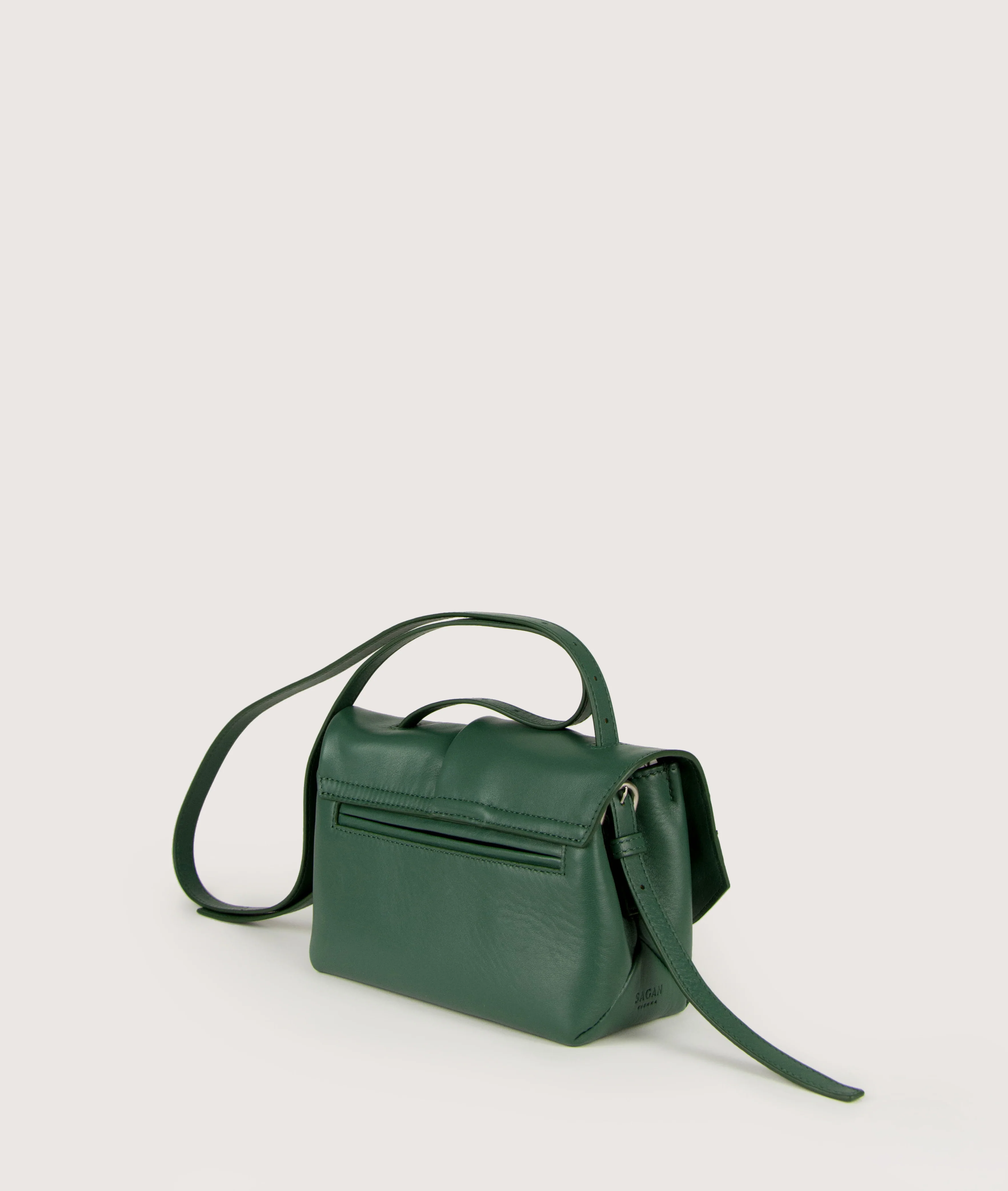 Scarf crossbody S green-white - Image 3