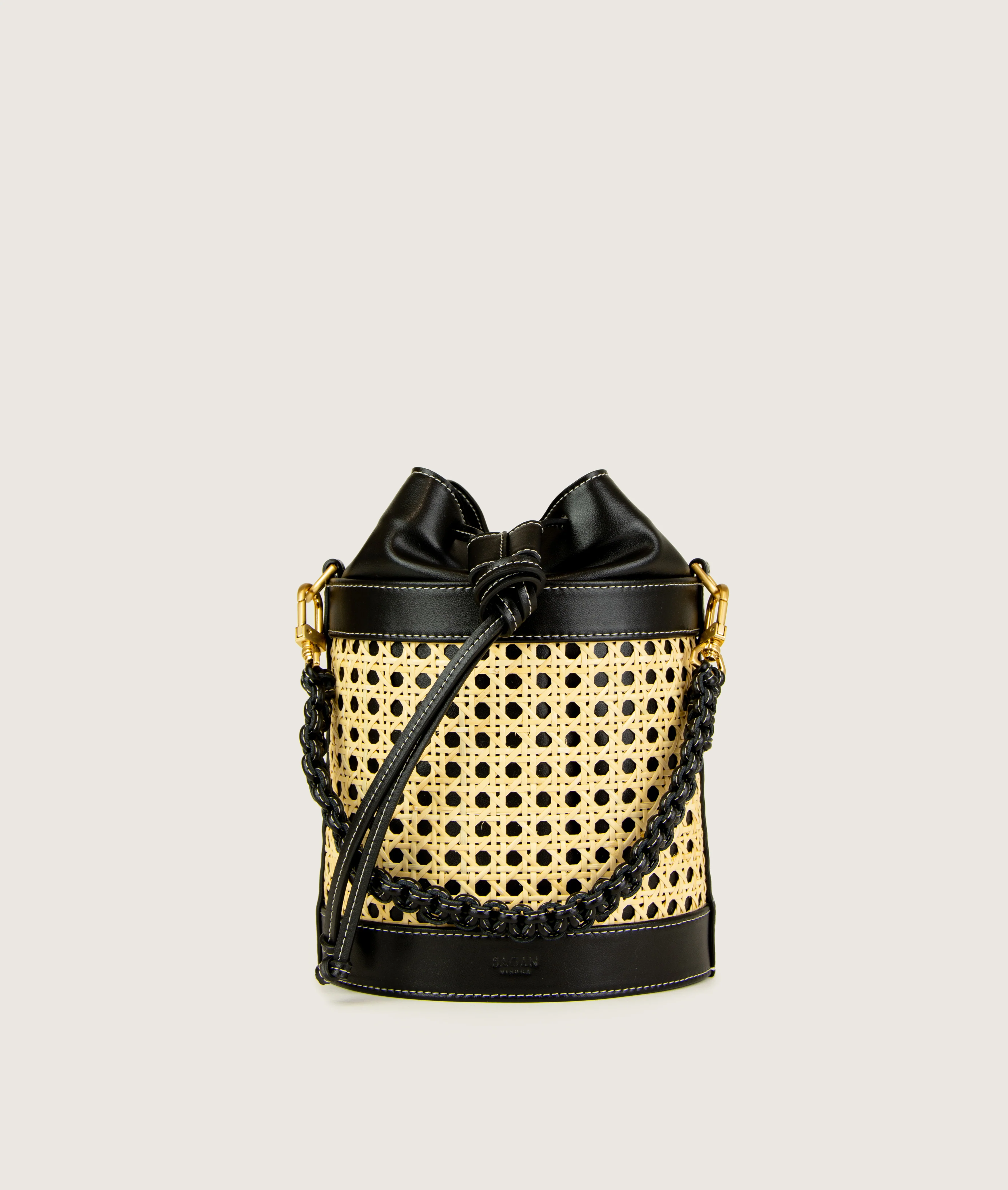 Vienna Bucket S Black GRAPE LEATHER - Image 4